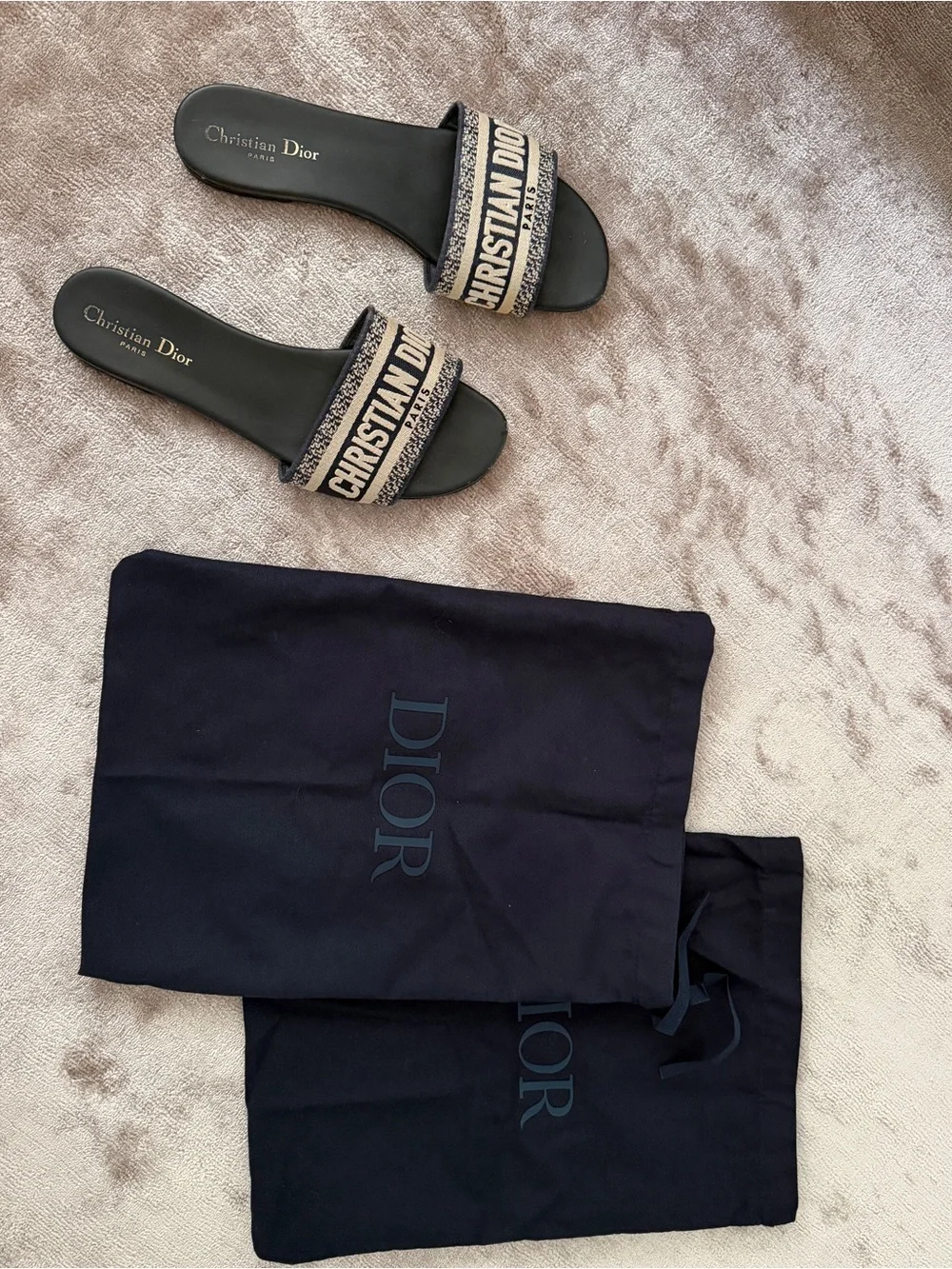 Authentic Dior Slide Sandals